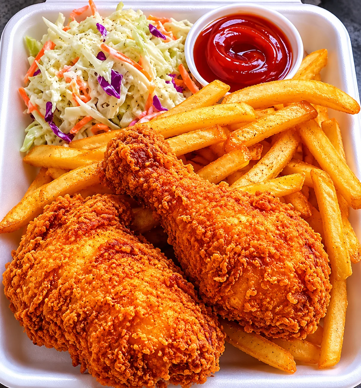 Super Deal fried chicken at The Grumpy Chicken in downtown Winnipeg, MB